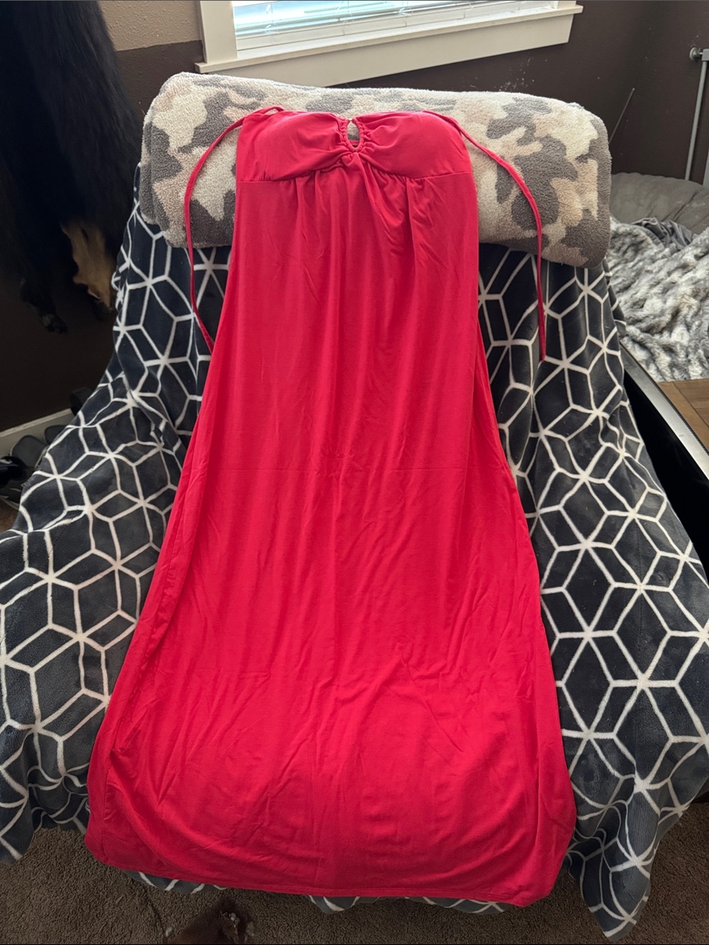 Apt. 9 Red Strapless Nightdress with Keyhole Detail